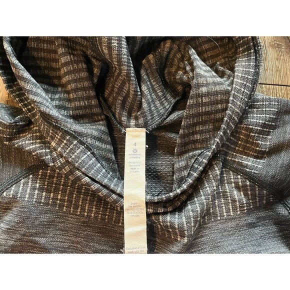 Lululemon Rest Less Hoodie Heathered Black Size 4 - Picture 6 of 8